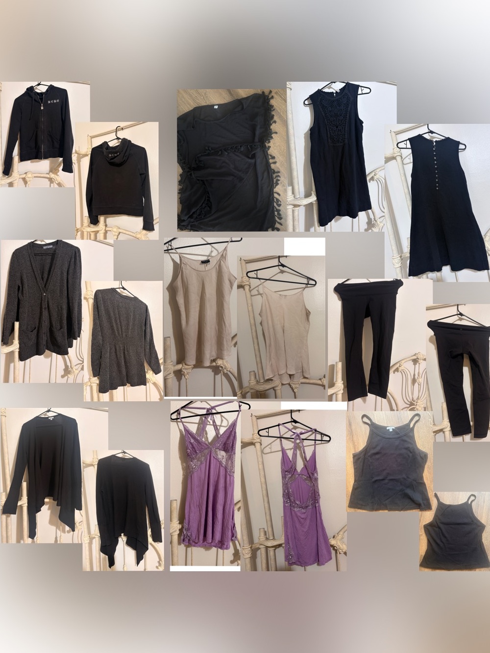 10 clothing lot bundle autumn outfit night slip cashmere cardigan zip up hoodie